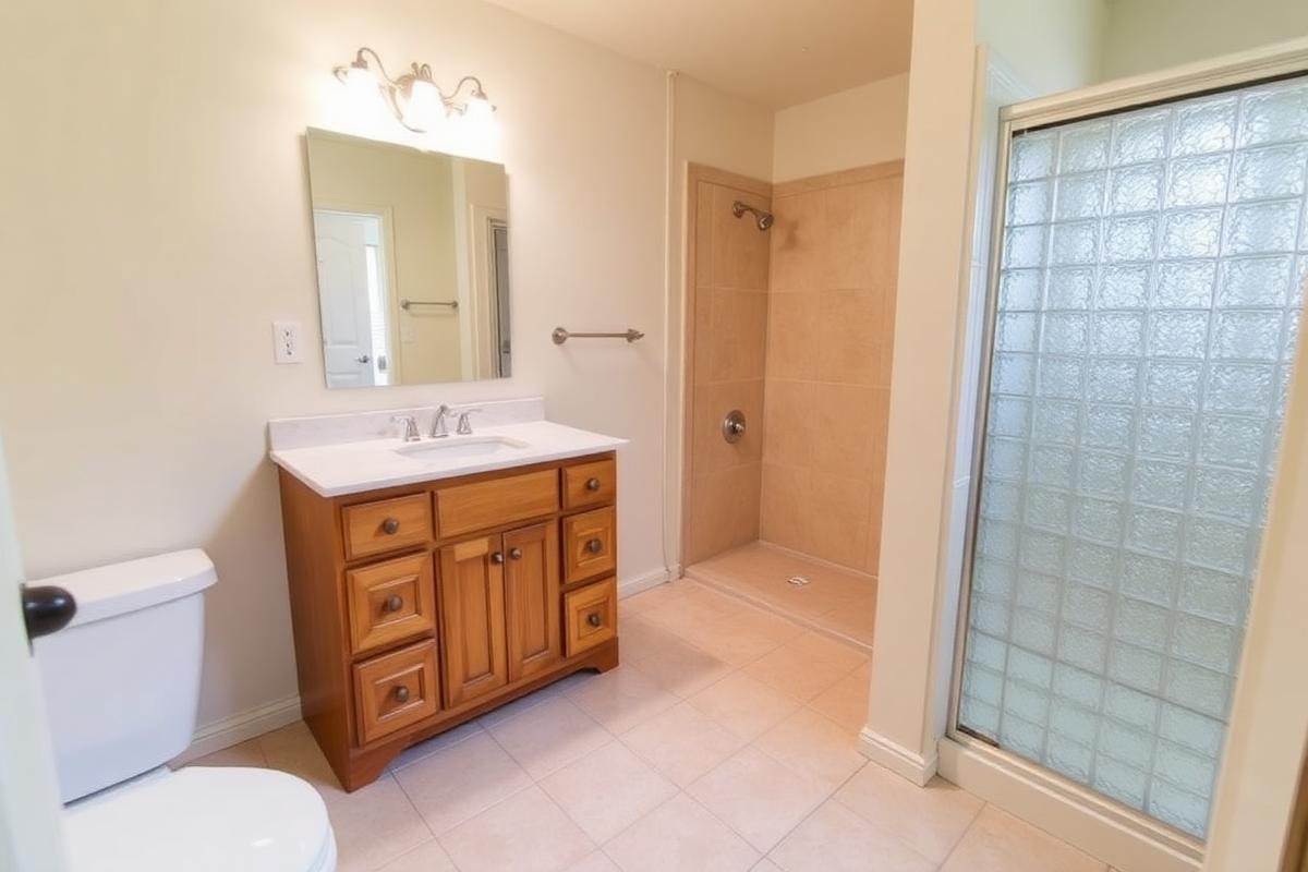 The primary bathroom before renovation
