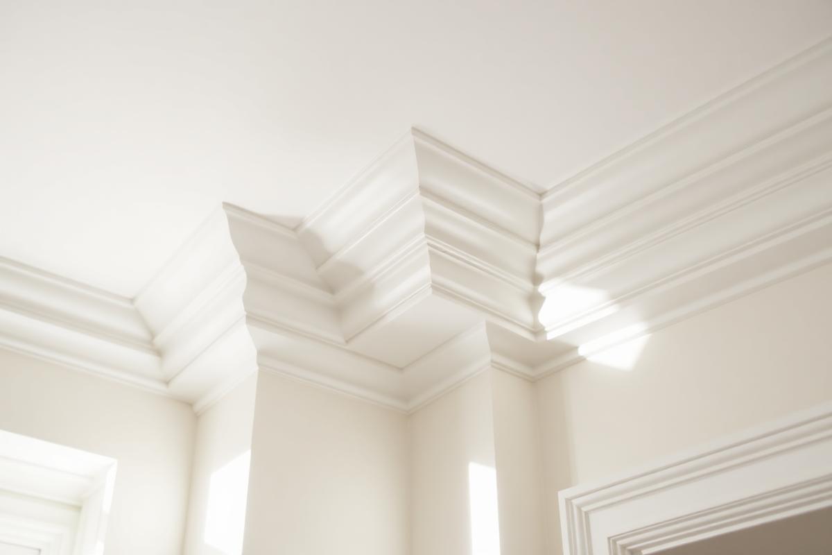 Crown moulding mitre detail