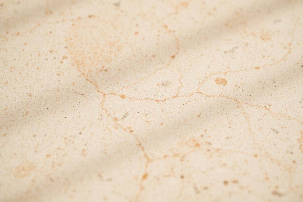 Close-up of a honed stone surface